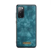 For Samsung Galaxy S20 FE CaseMe 008 Detachable Multifunctional Horizontal Flip Leather Case with Holder & Card Slot & Zipper Wallet & Photo Frame(Blue)
