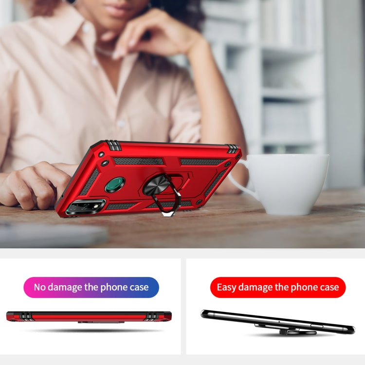 For Huawei Y8s Shockproof TPU + PC Protective Case with 360 Degree Rotating Holder(Black) - Huawei Cases by PMC TechLife | Online Shopping South Africa | PMC TechLife