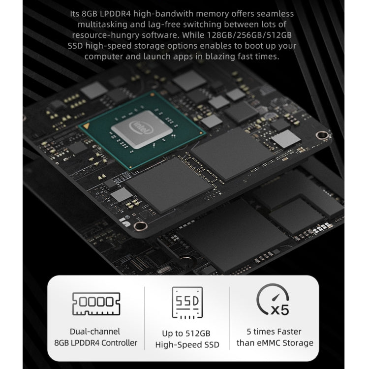 GMK NucBox Windows 10 System Mini PC, Intel Celeron J4125 Quad Core 64bit 14nm 2GHz-2.7GHz, Support WiFi & Bluetooth & RJ45, 8GB+128GB,EU Plug - Windows Mini PCs by PMC TechLife | Online Shopping South Africa | PMC TechLife | Buy Now Pay Later Mobicred