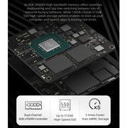GMK NucBox Windows 10 System Mini PC, Intel Celeron J4125 Quad Core 64bit 14nm 2GHz-2.7GHz, Support WiFi & Bluetooth & RJ45, 8GB+128GB,EU Plug