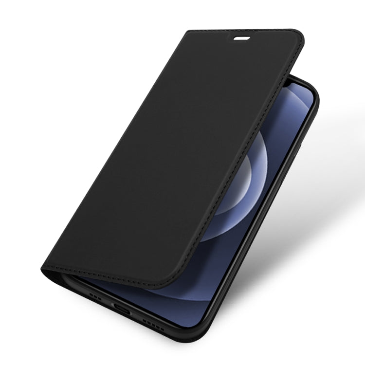 For iPhone 12 / 12 Pro DUX DUCIS Skin Pro Series Horizontal Flip PU + TPU Leather Case with Holder & Card Slots(Black)