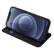 For iPhone 12 / 12 Pro DUX DUCIS Skin Pro Series Horizontal Flip PU + TPU Leather Case with Holder & Card Slots(Black)