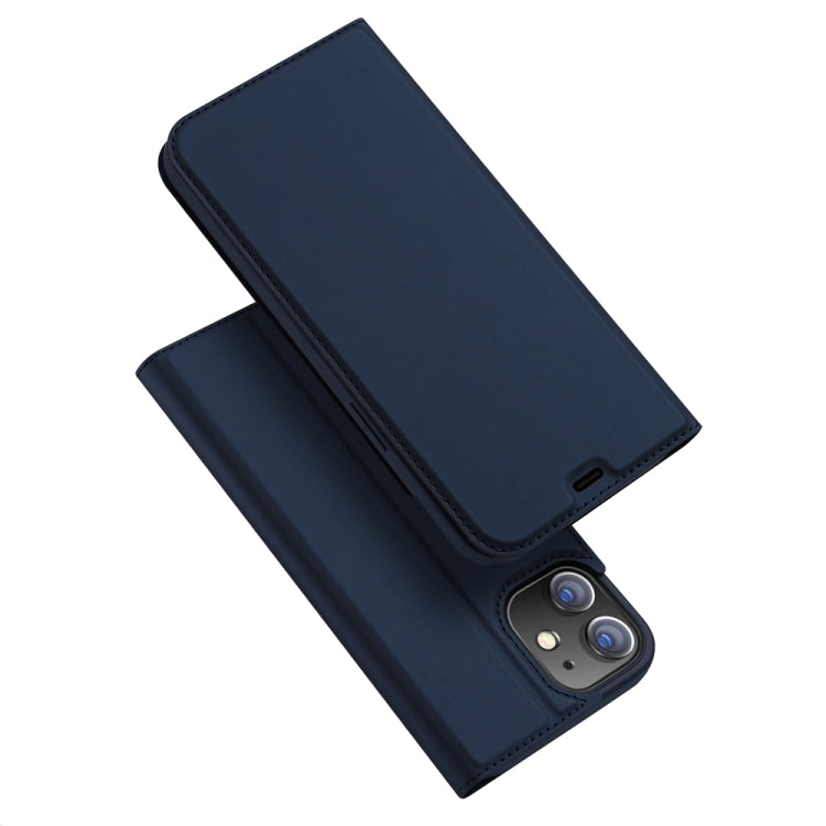For iPhone 12 / 12 Pro DUX DUCIS Skin Pro Series Horizontal Flip PU + TPU Leather Case with Holder & Card Slots(Blue) - free shipping - PMC Jewellery - Order now!