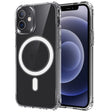 For iPhone 12 Pro Max Magsafe Case Magnetic Ring Clear Crystal Acrylic +TPU Four-corner Airbag Shockproof Case(Transparent) - iPhone 12 Pro Max Cases by PMC TechLife | Online Shopping South Africa | PMC TechLife