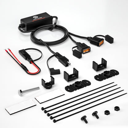 WUPP CS-1186A1 Motorcycle SAE Dual USB Fast Charging Charger - free shipping - PMC Jewellery - Order now!