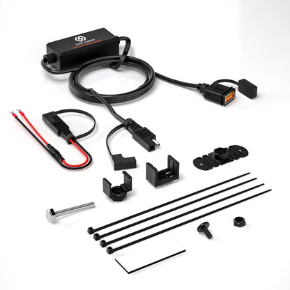 WUPP CS-1186B1 Motorcycle SAE Single USB Port Fast Charging Charger - free shipping - PMC Jewellery - Order now!