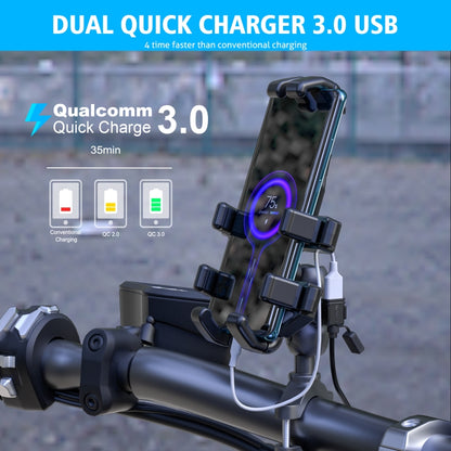 WUPP CS-1186B1 Motorcycle SAE Single USB Port Fast Charging Charger - free shipping - PMC Jewellery - Order now!