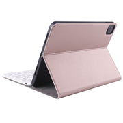 A098B TPU Detachable Ultra-thin Bluetooth Keyboard Tablet Case for iPad Air 11 2024 / 2025 / Air 4 10.9 inch 2020, with Stand & Pen Slot(Rose Gold)