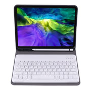 A098B TPU Detachable Ultra-thin Bluetooth Keyboard Tablet Case for iPad Air 11 2024 / 2025 / Air 4 10.9 inch 2020, with Stand & Pen Slot(Rose Gold)