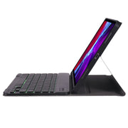 A098BS Detachable Ultra-thin Backlight Bluetooth Keyboard Tablet Case for iPad Air 11 2024 / 2025 / Air 4 10.9 inch 2020, with Stand & Pen Slot(Black)