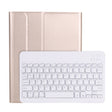 A098BS Detachable Ultra-thin Backlight Bluetooth Keyboard Tablet Case for iPad Air 11 2024 / 2025 / Air 4 10.9 inch 2020, with Stand & Pen Slot(Gold) - For iPad Air by PMC Jewellery | Online Shopping South Africa | PMC Jewellery | Buy Now Pay Later Mobicred