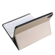 A098BS Detachable Ultra-thin Backlight Bluetooth Keyboard Tablet Case for iPad Air 11 2024 / 2025 / Air 4 10.9 inch 2020, with Stand & Pen Slot(Gold)