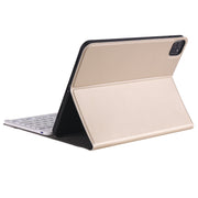 A098BS Detachable Ultra-thin Backlight Bluetooth Keyboard Tablet Case for iPad Air 11 2024 / 2025 / Air 4 10.9 inch 2020, with Stand & Pen Slot(Gold)