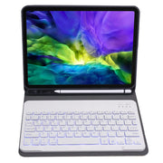 A098BS Detachable Ultra-thin Backlight Bluetooth Keyboard Tablet Case for iPad Air 11 2024 / 2025 / Air 4 10.9 inch 2020, with Stand & Pen Slot(Gold)