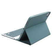 For iPad Air 11 2024 / 2025 / Air 4 2020 / Air 5 2022 A098B Detachable ABS Ultra-thin Candy Colors Bluetooth Keyboard Tablet Case with Stand & Pen Slot(Dark Green)