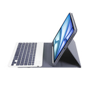 For iPad Air 11 2024 / 2025 / Air 4 2020 / Air 5 2022 A098B Detachable ABS Ultra-thin Candy Colors Bluetooth Keyboard Tablet Case with Stand & Pen Slot(Purple)