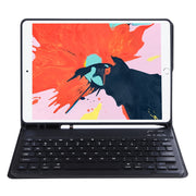 T098B Integrated Ultra-thin Candy Colors Bluetooth Keyboard Tablet Case for  iPad Air 11 2024 / 2025 / Air 4 10.9 inch 2020, with Stand & Pen Slot(Black)