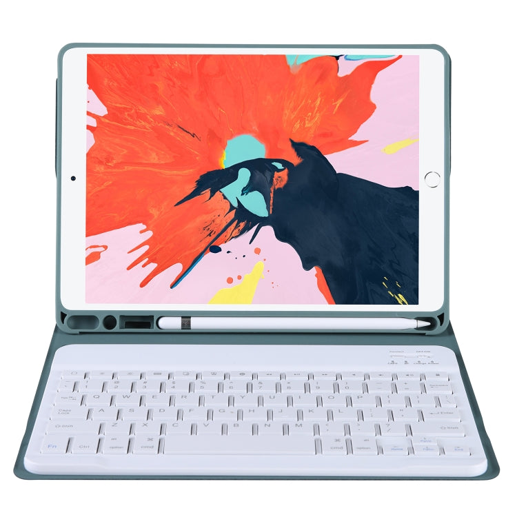 T098B Integrated Ultra-thin Candy Colors Bluetooth Keyboard Tablet Case for  iPad Air 11 2024 / 2025 / Air 4 10.9 inch 2020, with Stand & Pen Slot(Dark Green) - For iPad Air by PMC TechLife | Online Shopping South Africa | PMC TechLife | Buy Now Pay Later Mobicred