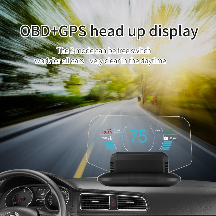 C1 OBD2 + GPS Mode Car HUD Head-up Display Compass / Speed / Water Temperature / Voltage Display / Speed Alarm / Fault Alarm - free shipping - PMC TechLife - Order now!