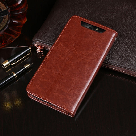 For Blackview BV5500 idewei Crazy Horse Texture Horizontal Flip Leather Case with Holder & Card Slots & Wallet(Red)