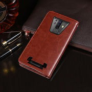 For Blackview BV6900 idewei Crazy Horse Texture Horizontal Flip Leather Case with Holder & Card Slots & Wallet(Black)