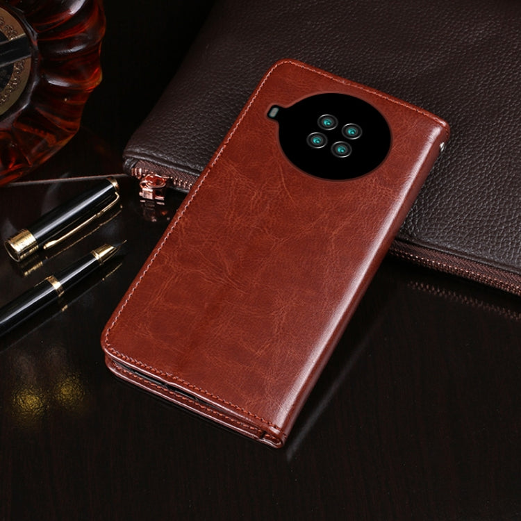 For Cubot Note 20 idewei Crazy Horse Texture Horizontal Flip Leather Case with Holder & Card Slots & Wallet(White)