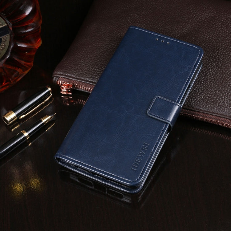 For TCL 10 Pro idewei Crazy Horse Texture Horizontal Flip Leather Case with Holder & Card Slots & Wallet(Dark Blue) - More Brand by idewei | Online Shopping South Africa | PMC TechLife | Buy Now Pay Later Mobicred