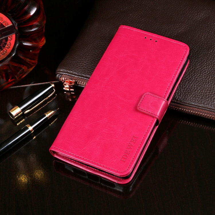 For TCL 10 Pro idewei Crazy Horse Texture Horizontal Flip Leather Case with Holder & Card Slots & Wallet(Rose Red) - More Brand by idewei | Online Shopping South Africa | PMC TechLife | Buy Now Pay Later Mobicred
