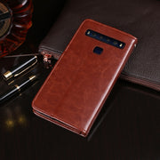 For TCL 10L idewei Crazy Horse Texture Horizontal Flip Leather Case with Holder & Card Slots & Wallet(Brown)