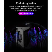 J9 1920x1080P 15 ANSI Portable Home Theater Mini LED HD Digital Projector, Basic Version, US Plug(Yellow White)