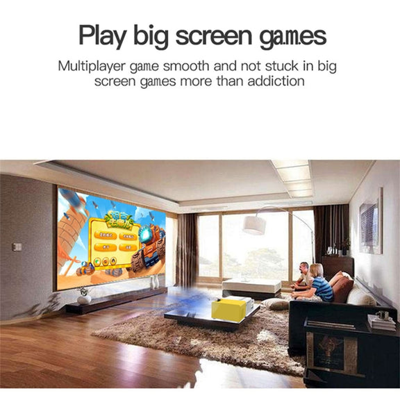 J9 1920x1080P 15 ANSI Portable Home Theater Mini LED HD Digital Projector, Basic Version, UK Plug(Black White)
