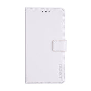For Wiko View 5 idewei Crazy Horse Texture Horizontal Flip Leather Case with Holder & Card Slots & Wallet(White)