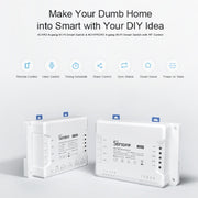 Sonoff 4CHPROR3 Mobile Phone Smart Home Switch Four-way Controller, Support Long-range Control Timing