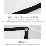 Simple Folding High Density Polyester Projector Film Curtain, Size:84 inch (4:3) Projection Area: 172x128cm