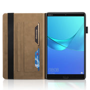 For Huawei MediaPad M5 10.8 inch Life Tree Series Horizontal Flip Leather Case with Holder & Card Slots & Pen Slot(Brown)