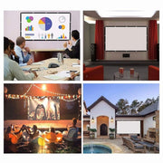 Simple Folding Thin Polyester Projector Film Curtain, Size:120 inch (4:3) Projection Area: 240x180cm