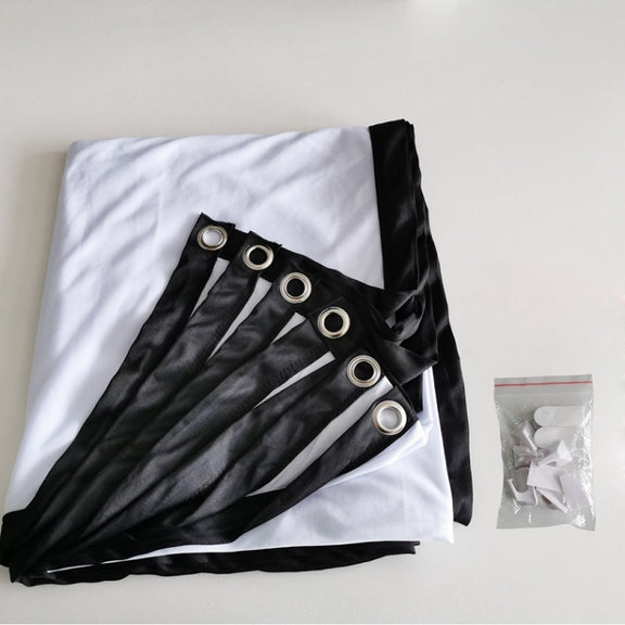 Simple Folding Thin Polyester Projector Film Curtain, Size:120 inch (4:3) Projection Area: 240x180cm