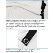 Simple Folding Thin Polyester Projector Film Curtain, Size:120 inch (4:3) Projection Area: 240x180cm