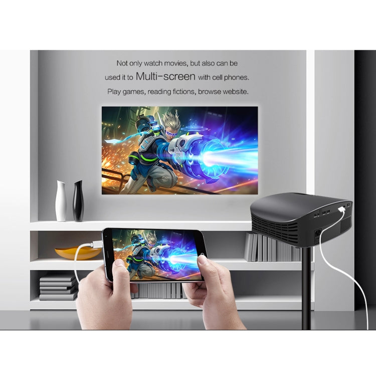 YG610 1280x768P Portable Home Theater LED HD Digital Projector, Support Mobile Phone Plug-in Connection - LED Projector by PMC TechLife | Online Shopping South Africa | PMC TechLife | Buy Now Pay Later Mobicred