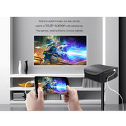 YG610 1280x768P Portable Home Theater LED HD Digital Projector, Support Mobile Phone Plug-in Connection