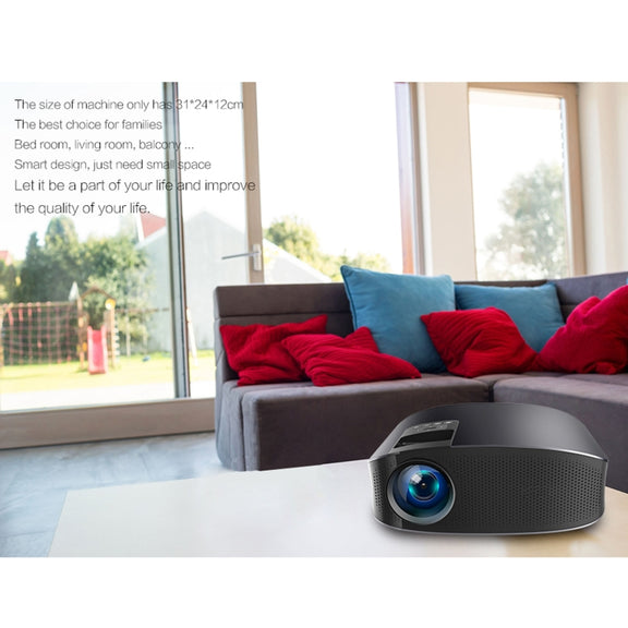 YG610 1280x768P Portable Home Theater LED HD Digital Projector, Support Mobile Phone Plug-in Connection