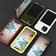For iPhone 12 Pro LOVE MEI Metal Shockproof Life Water-resistant Dustproof Protective Case(Silver)