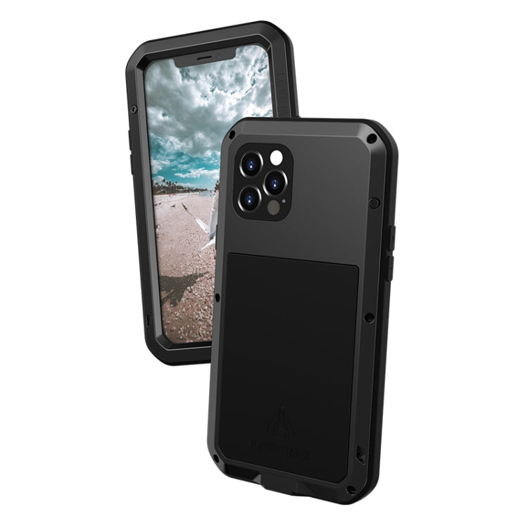 For iPhone 12 Pro LOVE MEI Metal Shockproof Life Water-resistant Dustproof Protective Case(Army Green)