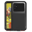 For Samsung Galaxy A51 5G LOVE MEI Metal Shockproof Waterproof Dustproof Protective Case with Glass(Black) - Galaxy Phone Cases by LOVE MEI | Online Shopping South Africa | PMC TechLife | Buy Now Pay Later Mobicred