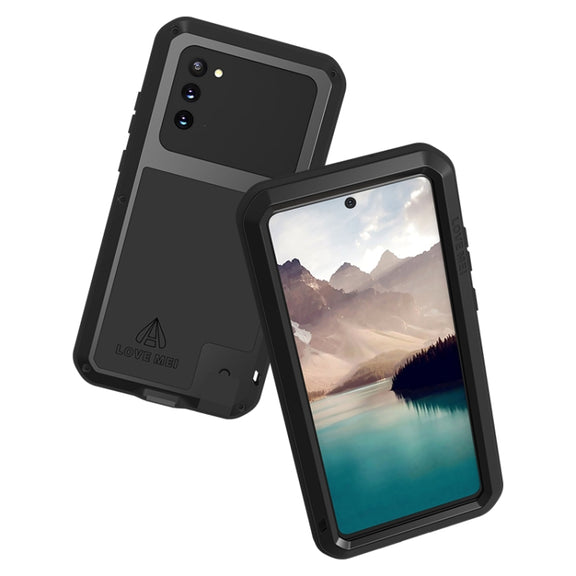 For Samsung Galaxy Note 20 LOVE MEI Metal Shockproof Water-resistant Dustproof Protective Case without Glass(Yellow)