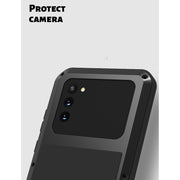 For Samsung Galaxy Note 20 LOVE MEI Metal Shockproof Water-resistant Dustproof Protective Case without Glass(Yellow)