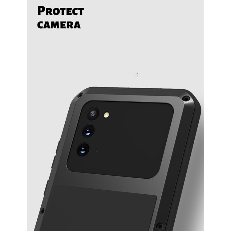 For Samsung Galaxy Note 20 LOVE MEI Metal Shockproof Waterproof Dustproof Protective Case without Glass(Army Green) - Galaxy Note20 Cases by LOVE MEI | Online Shopping South Africa | PMC TechLife | Buy Now Pay Later Mobicred