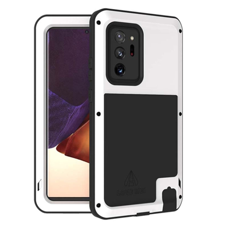 For Samsung Galaxy Note 20 Ultra LOVE MEI Metal Shockproof Waterproof Dustproof Protective Case without Glass(White) - Galaxy Note20 Ultra Cases by LOVE MEI | Online Shopping South Africa | PMC TechLife | Buy Now Pay Later Mobicred