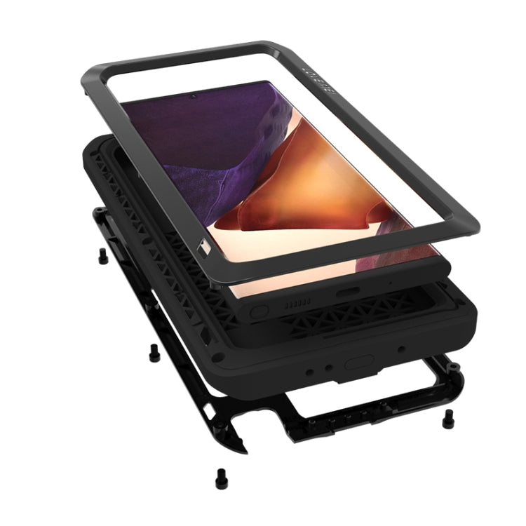 For Samsung Galaxy Note 20 Ultra LOVE MEI Metal Shockproof Waterproof Dustproof Protective Case without Glass(White) - Galaxy Note20 Ultra Cases by LOVE MEI | Online Shopping South Africa | PMC TechLife | Buy Now Pay Later Mobicred