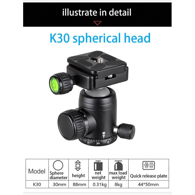 BEXIN BX255C K30 Portable Carbon Fiber Tripod for Camera Dslr - free shipping - PMC Jewellery - Order now!